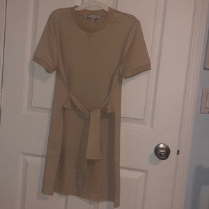 Beige, English Factory fitted t shirt dress